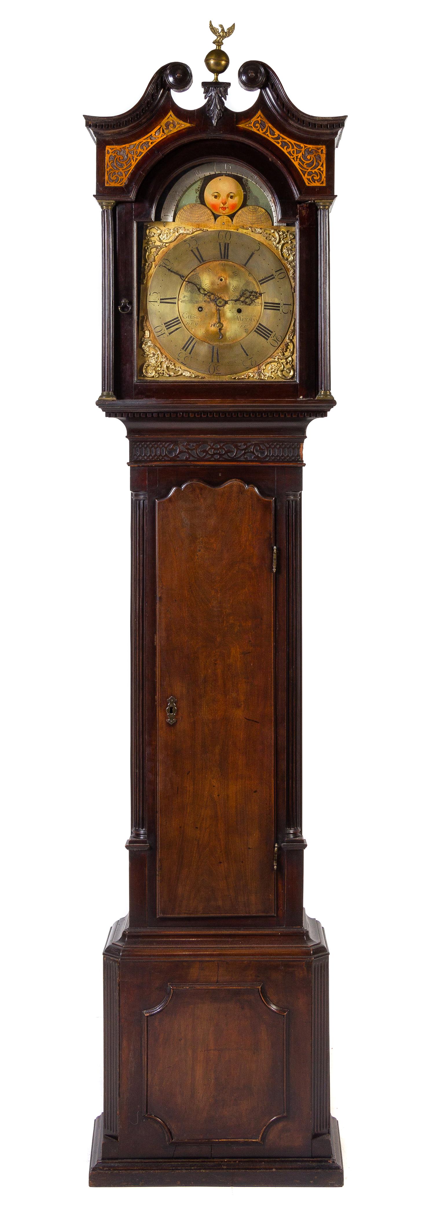 A Scottish George III Mahogany Tall Case Clock Height 92 inches. — GIBSON WEMYSS, CIRCA 1800