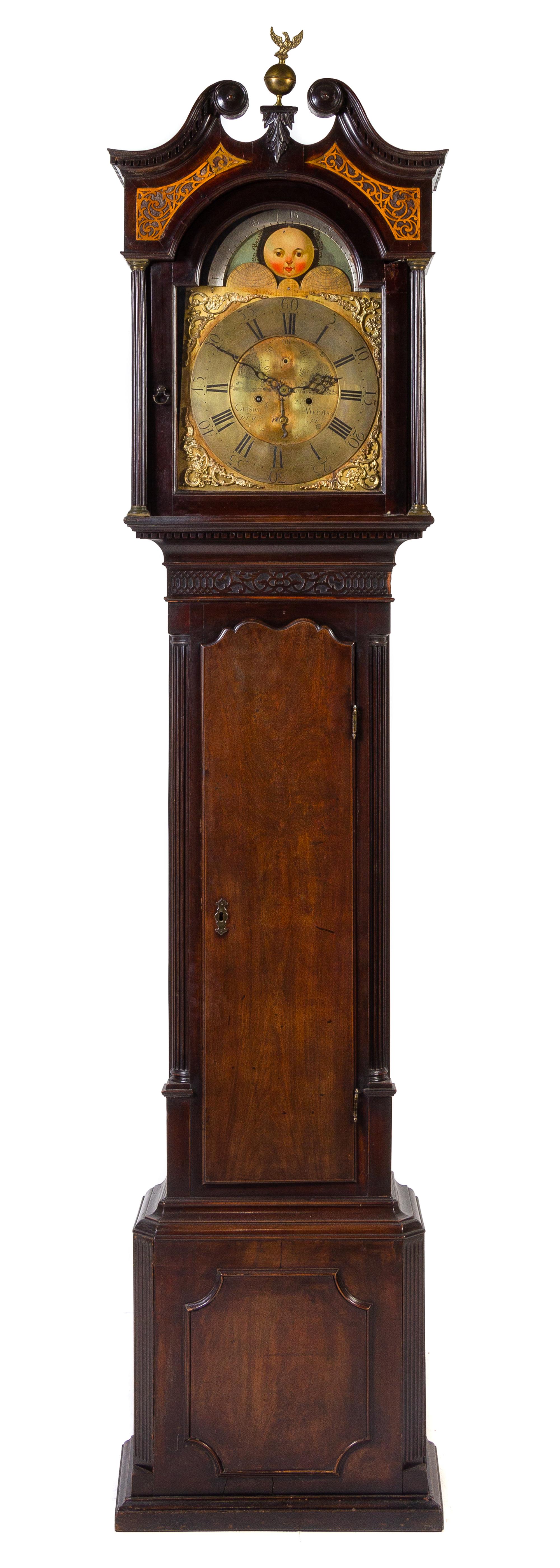 A Scottish George III Mahogany Tall Case Clock Height 92 inches. — GIBSON WEMYSS, CIRCA 1800