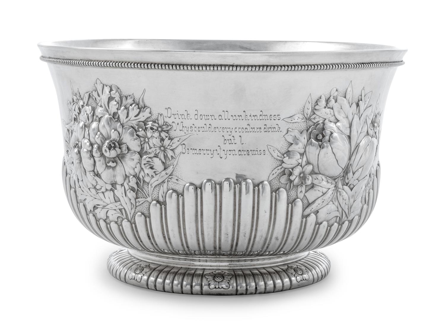 An American Silver Punch Bowl Presented to Minnesota Governor William R. Merriam