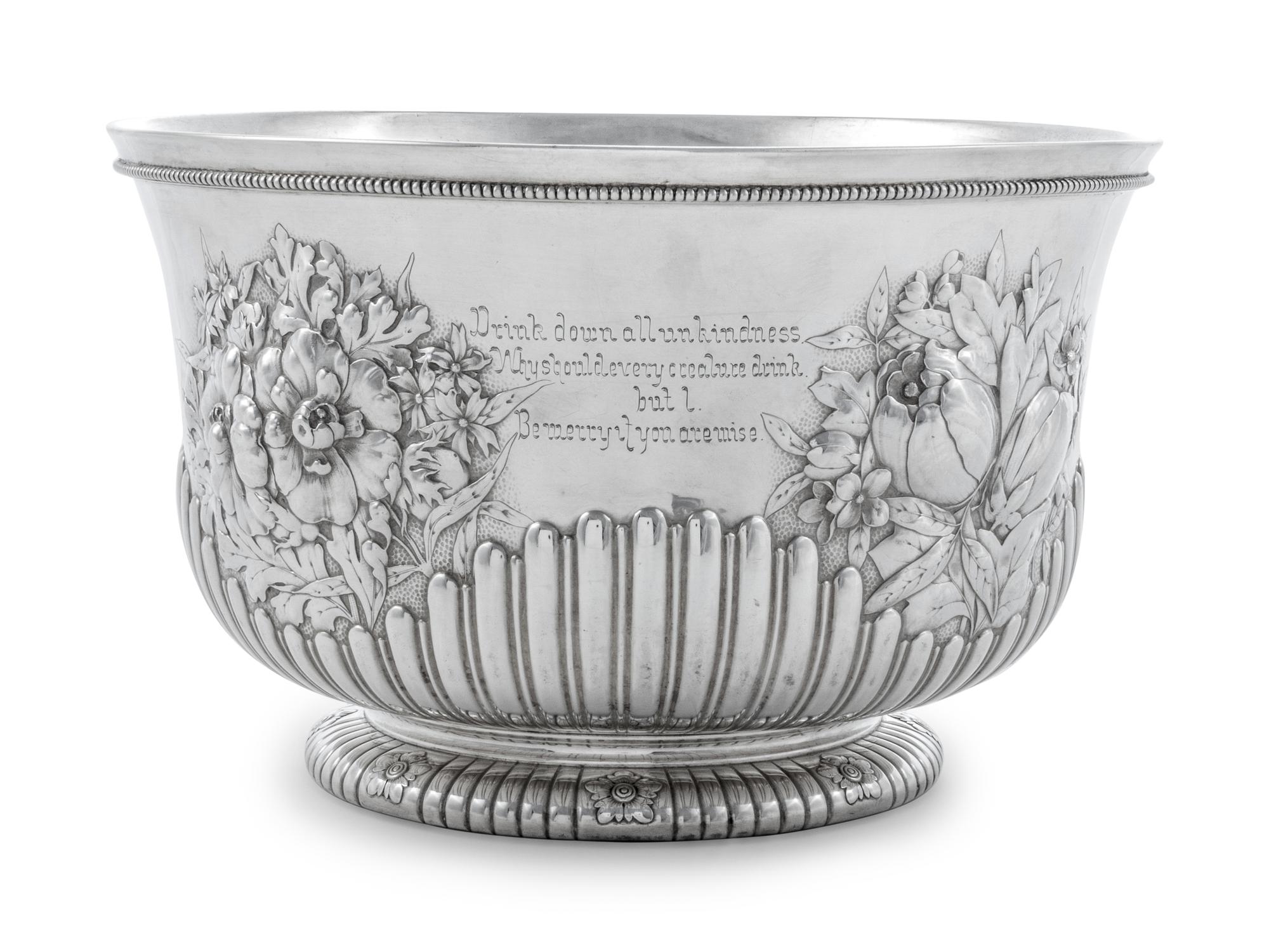 An American Silver Punch Bowl Presented to Minnesota Governor William R. Merriam
