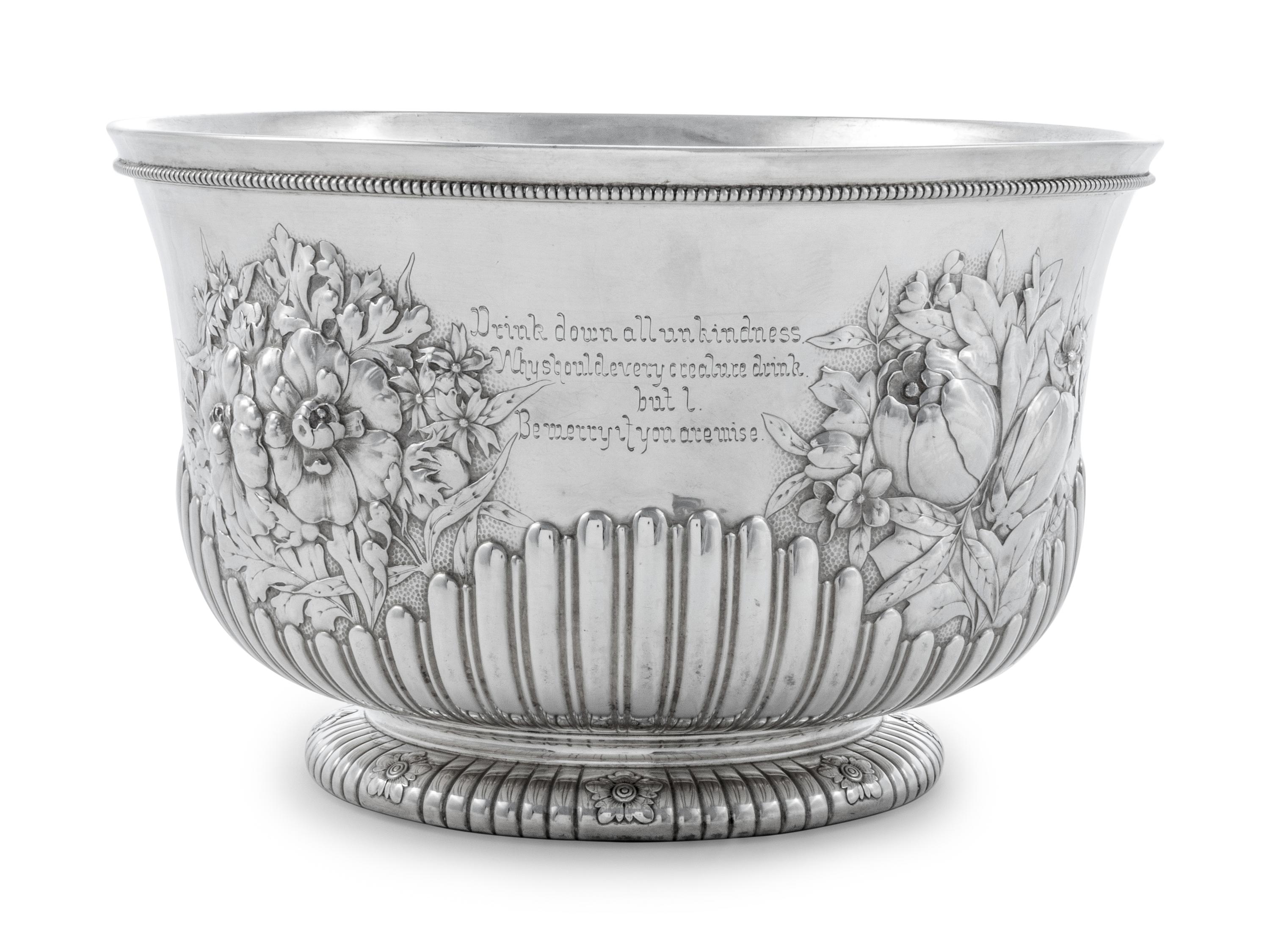 An American Silver Punch Bowl Presented to Minnesota Governor William R. Merriam