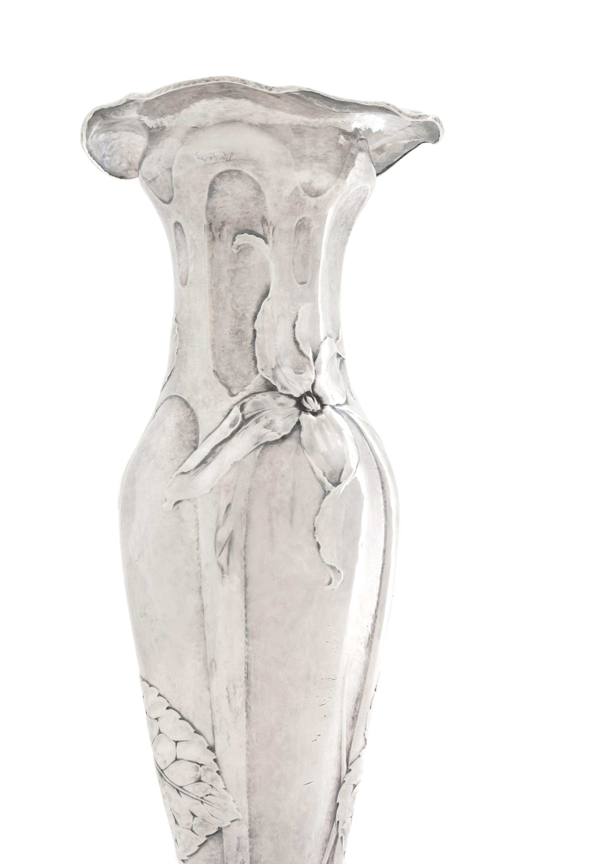 A Gorham Martelé Silver Vase