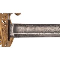 Hortsmann Retailed Import Model 1850 Staff and Field Officer's Sword Presented to Capt. Ira Ayer - 116th NY Infantry
