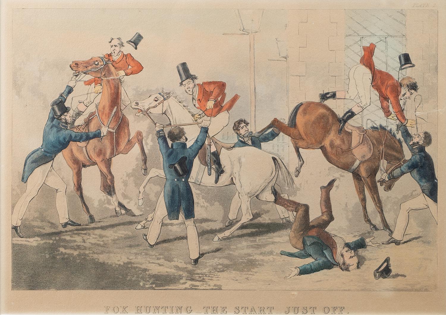 Four English Framed Color Engravings