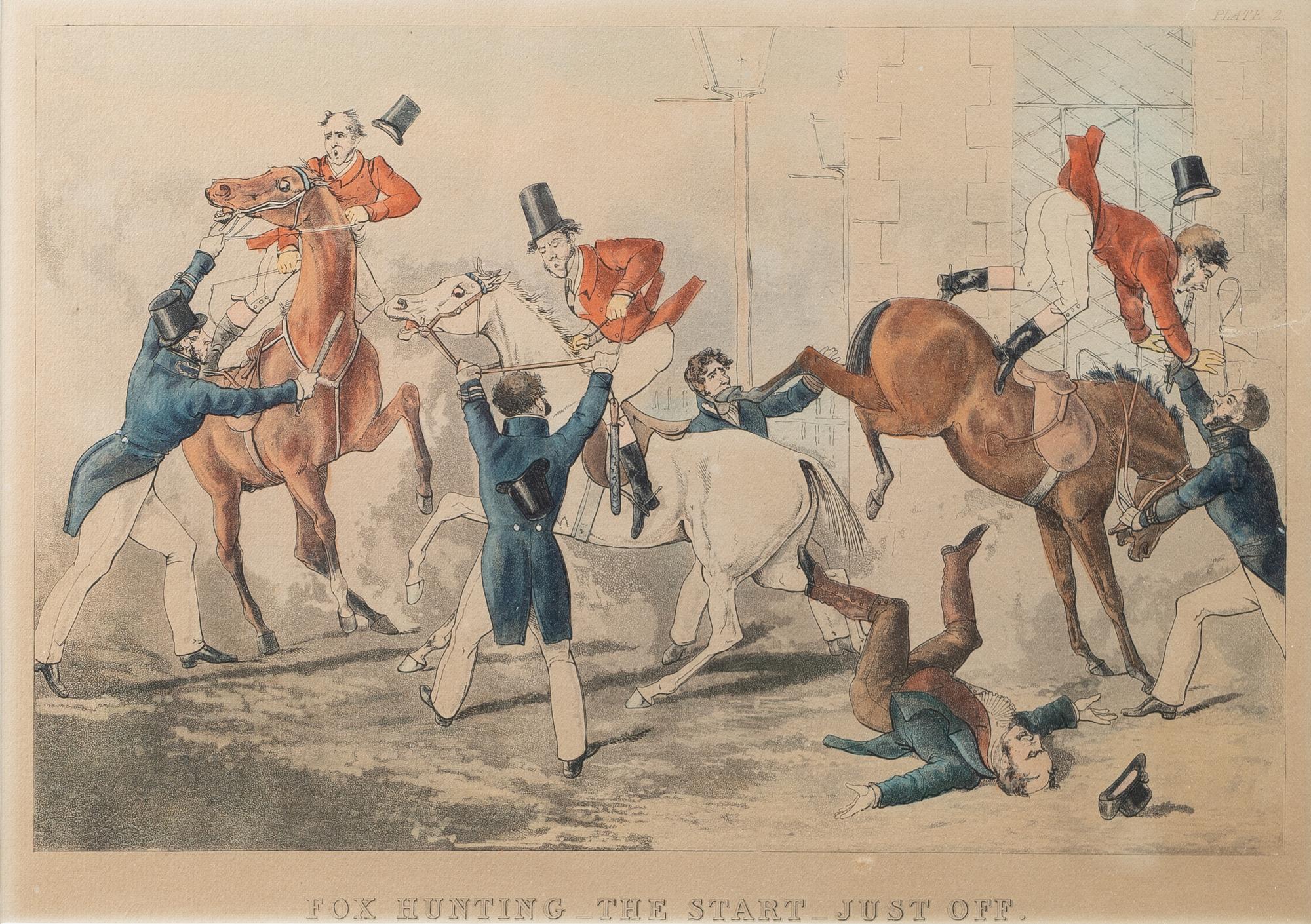 Four English Framed Color Engravings