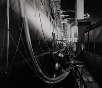 Luca Campigotto (born 1962) Marghera: Fincantieri ship under construction (with entanglement of tubes), 1997