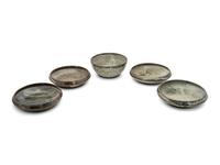 An Assembled Group of Five Bowls