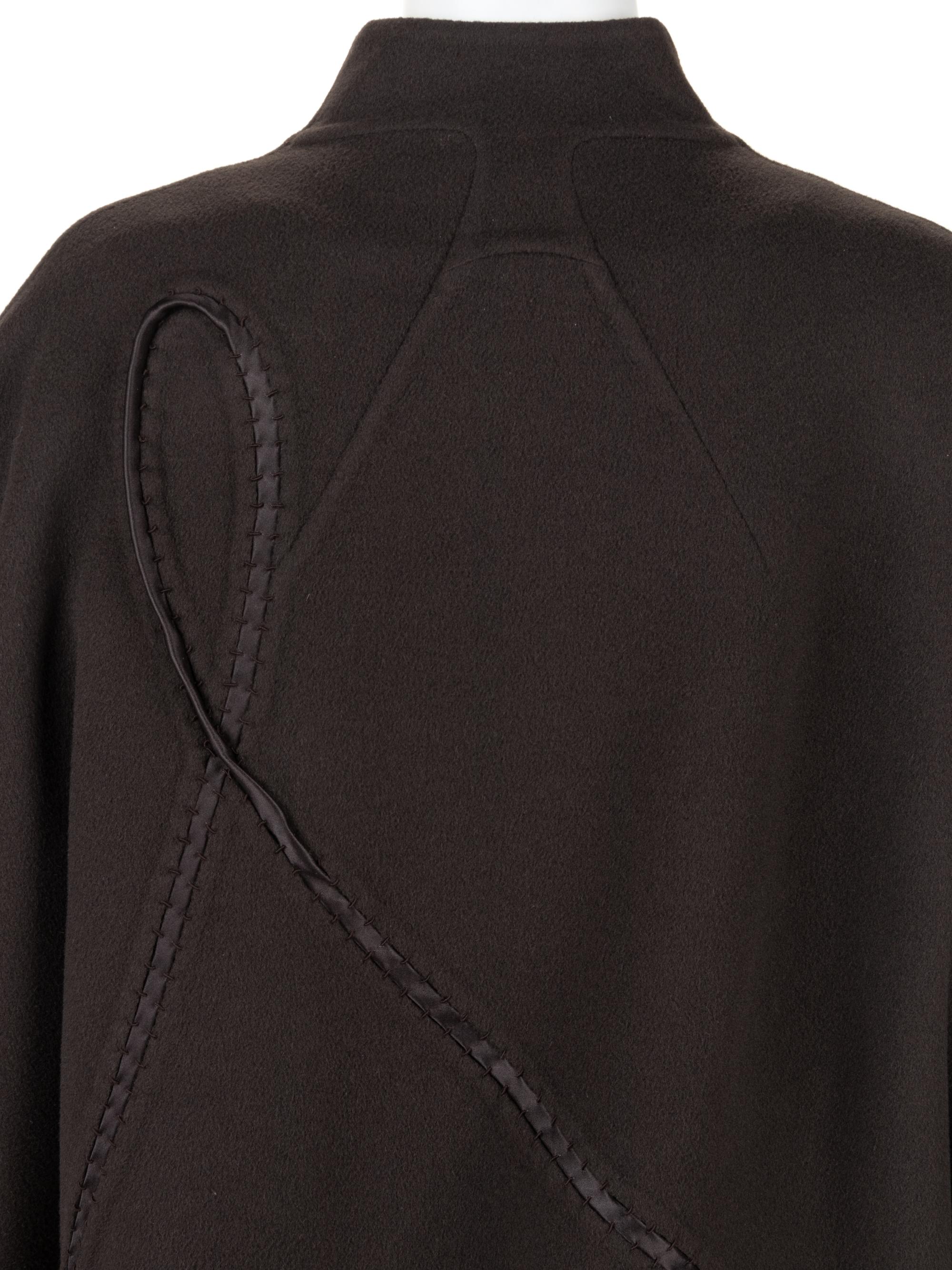 Chado Ralph Rucci Brown Cashmere Three-Piece Ensemble, 2000-10s