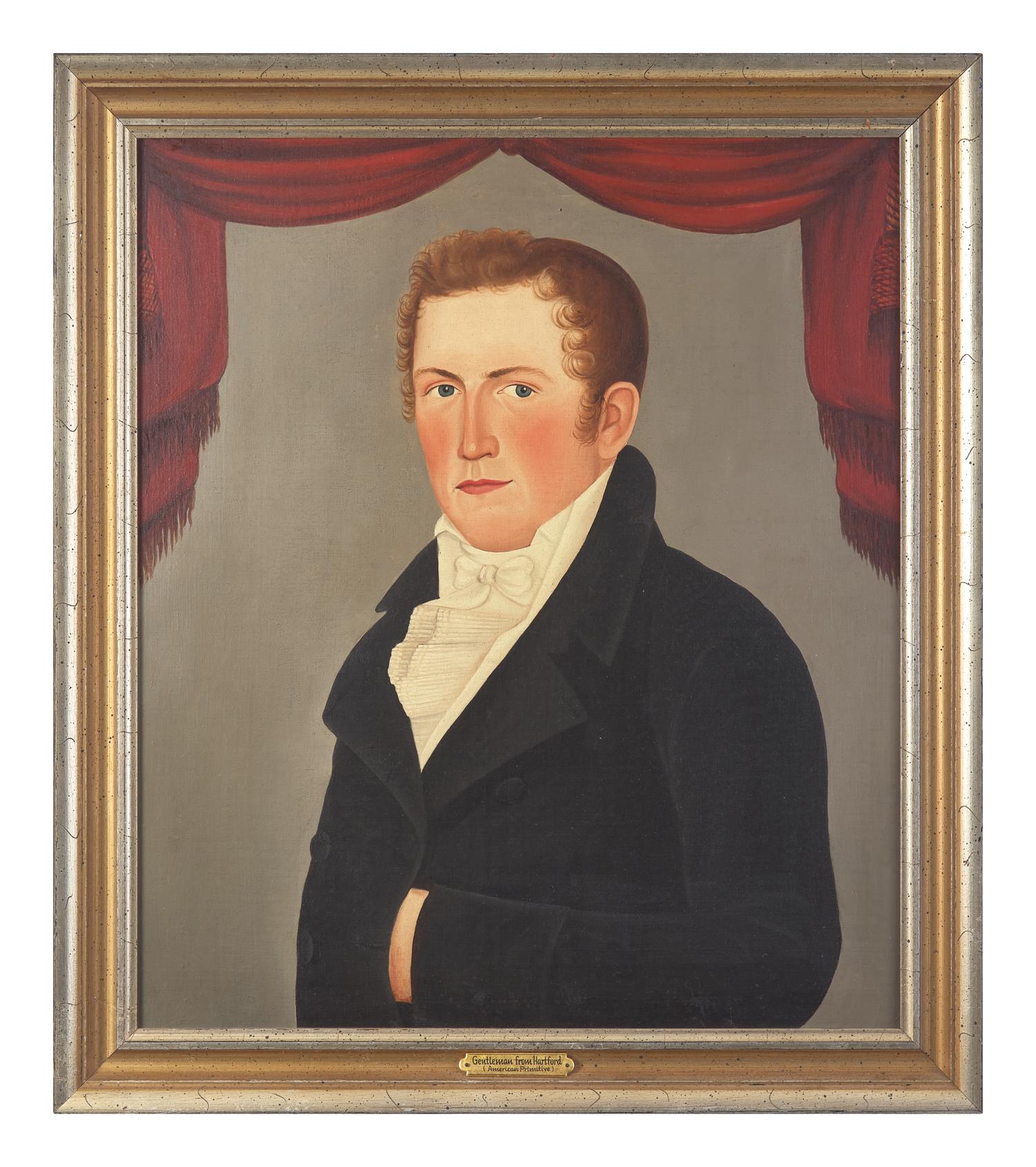 Attributed to John Tolman / The Burpee-Conant Limner (1777-1863), A Gentleman from Hartford