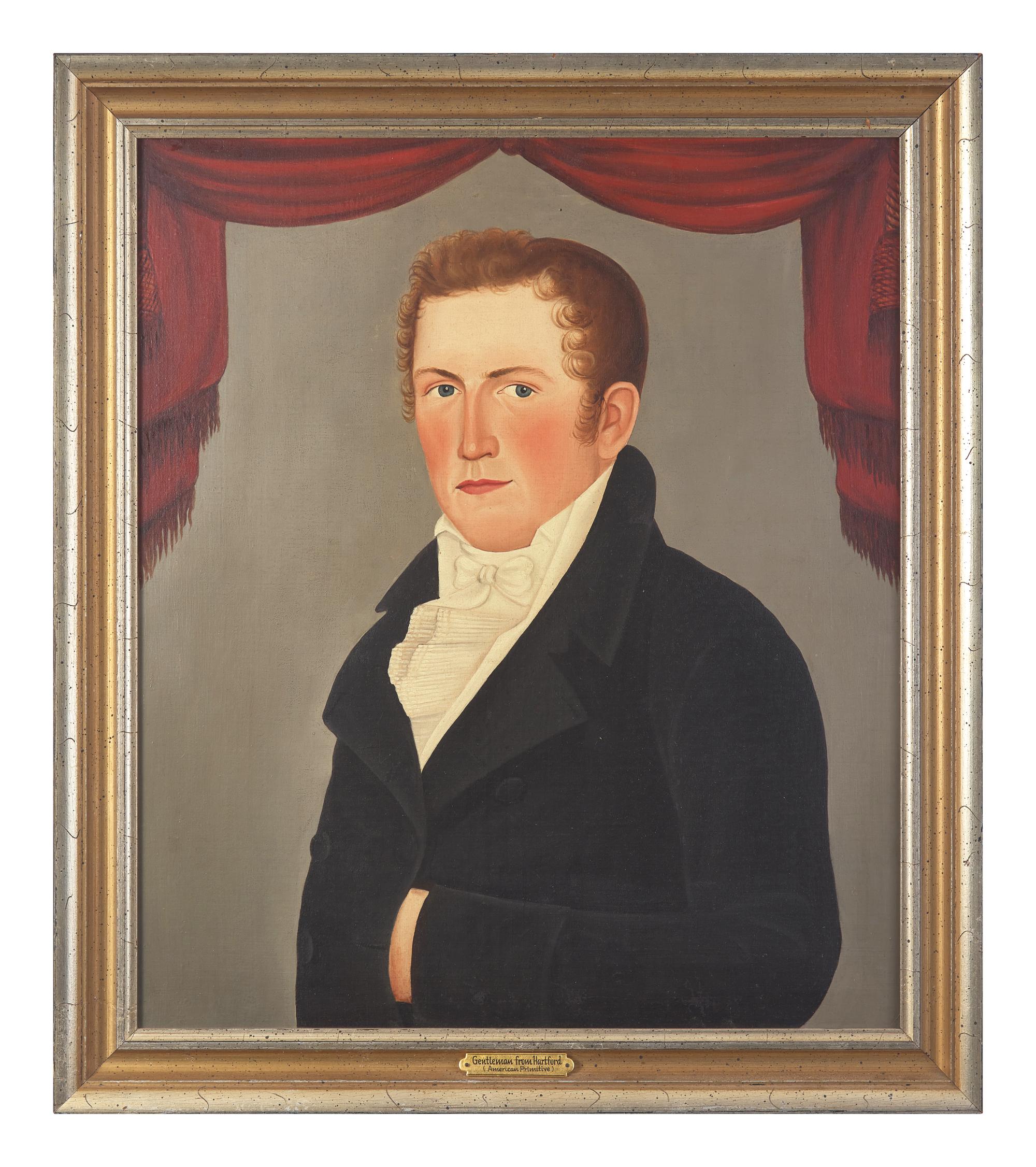 Attributed to John Tolman / The Burpee-Conant Limner (1777-1863), A Gentleman from Hartford
