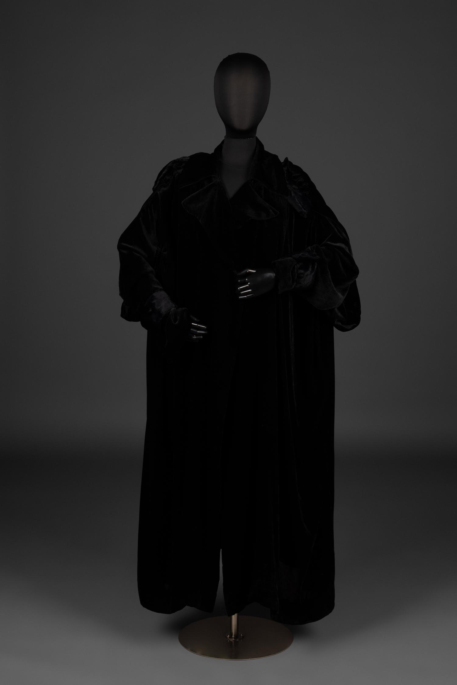 Yohji Yamamoto Black Velvet Cloak