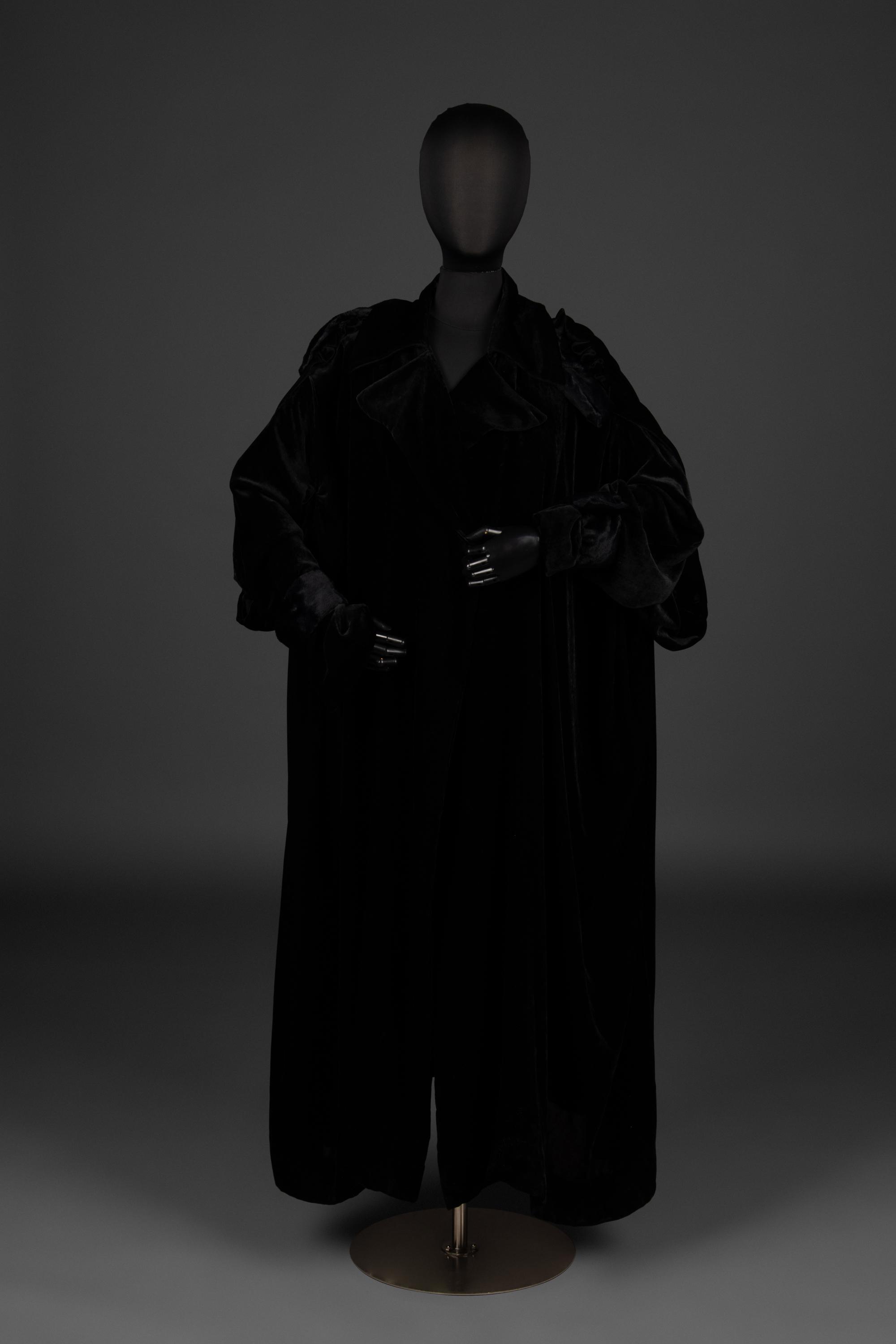 Yohji Yamamoto Black Velvet Cloak