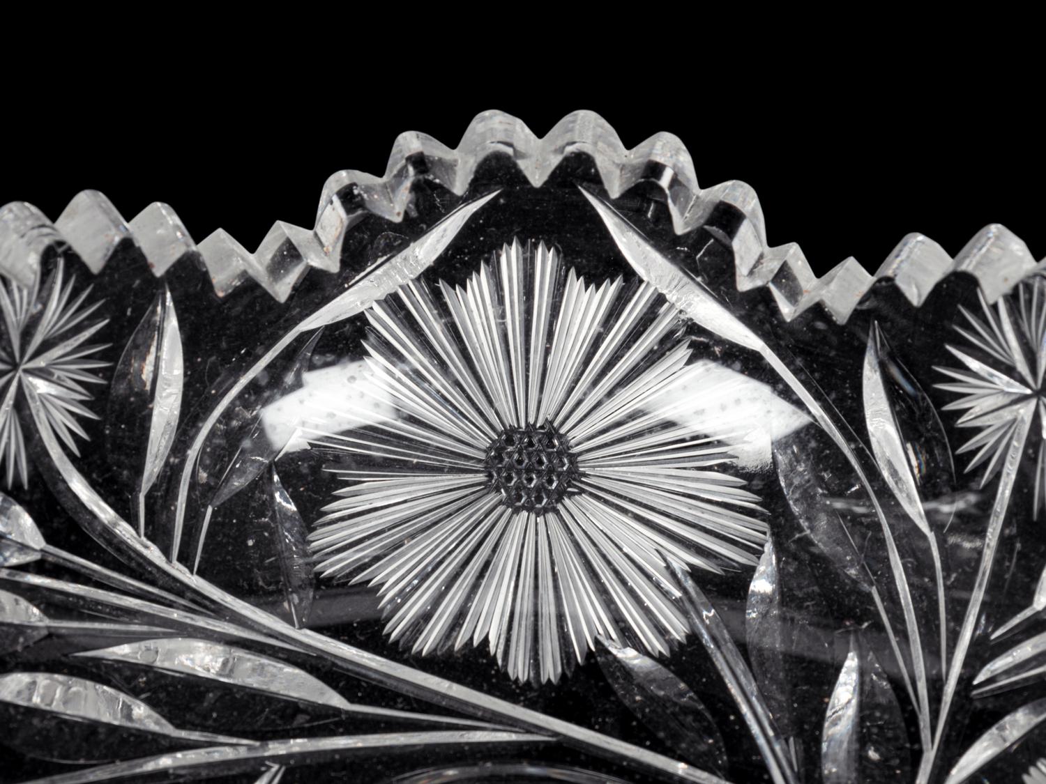 A Group of Nine Cut Glass Articles