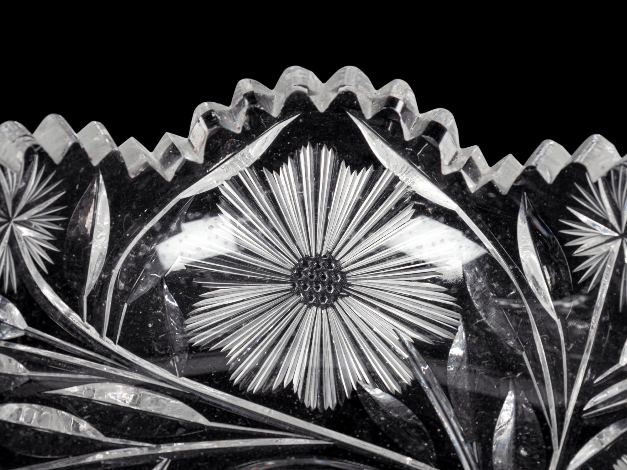 A Group of Nine Cut Glass Articles