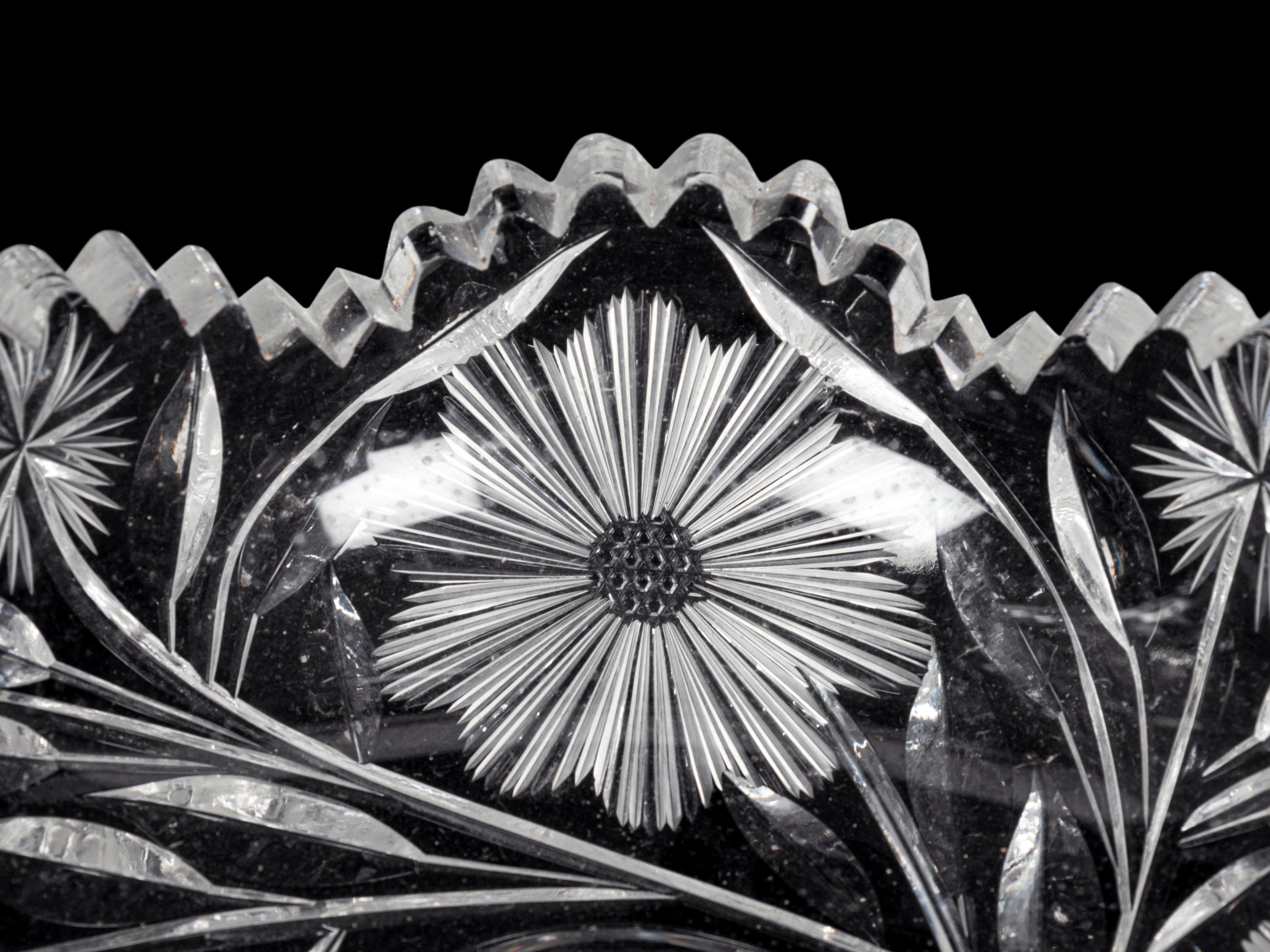 A Group of Nine Cut Glass Articles