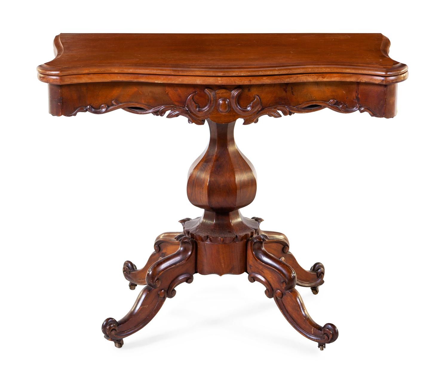 A Wood Flip Top Game Table