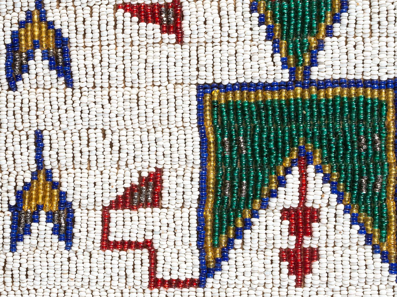 Sioux Beaded Hide Tobacco Bag