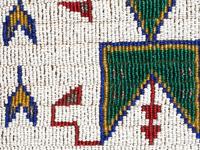 Sioux Beaded Hide Tobacco Bag