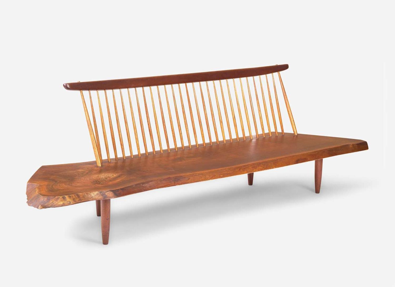 George Nakashima, Fine "Conoid" Bench