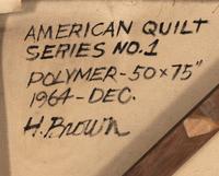 American Quilt Series No. 1, 1964