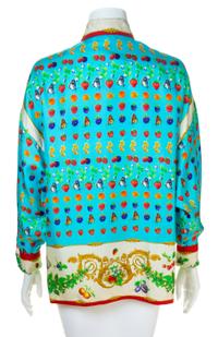 A Gianni Versace Silk Print Shirt, Size 42.