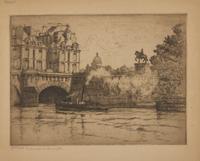 Caroline Helena Armington (American, 1875–1939) — Le Pont des Arts et la Cite Paris , 1921 ; Together with Henri IV et la Cite Paris , 1920 (Two Works)