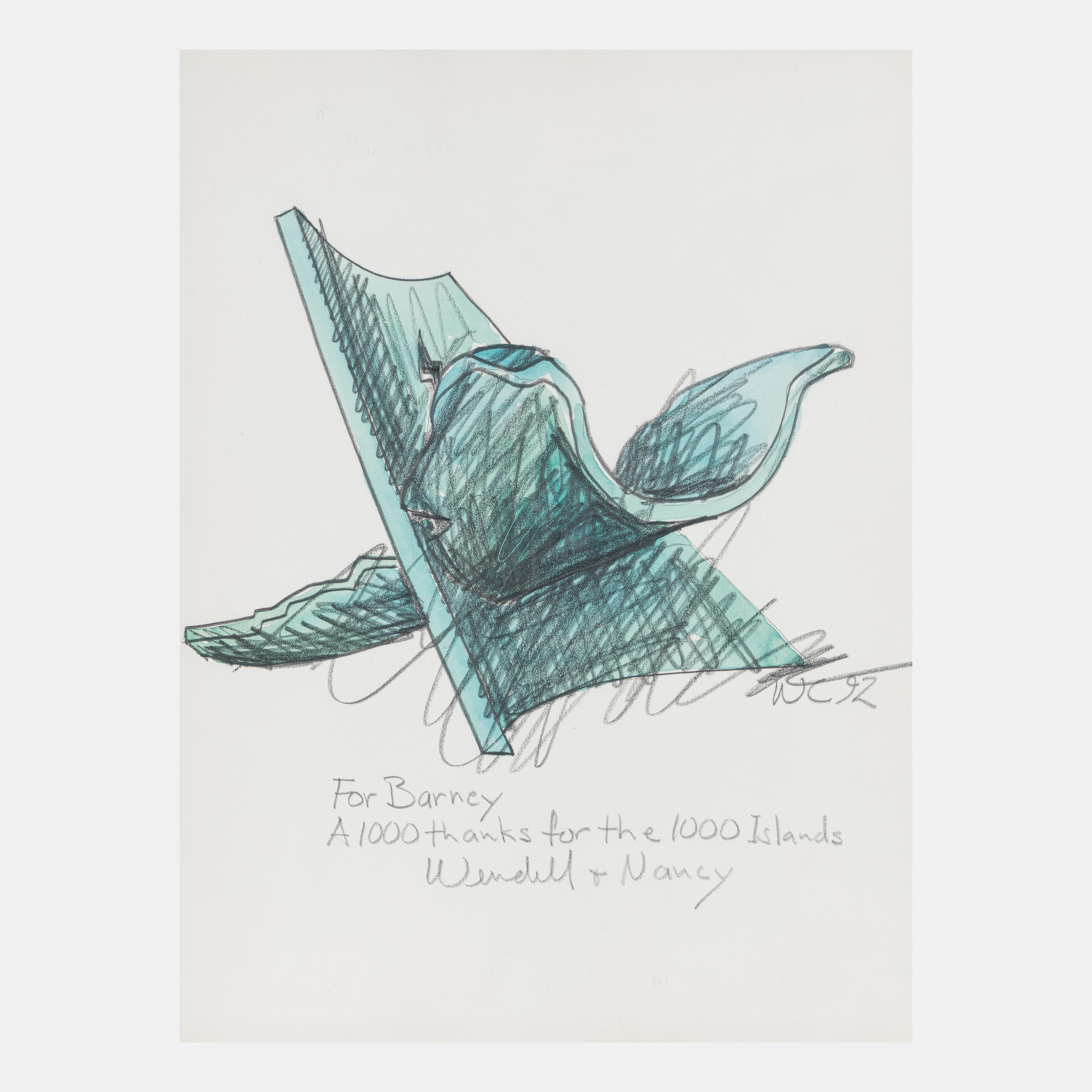 Drawing from the Angel Chair Series, 1992