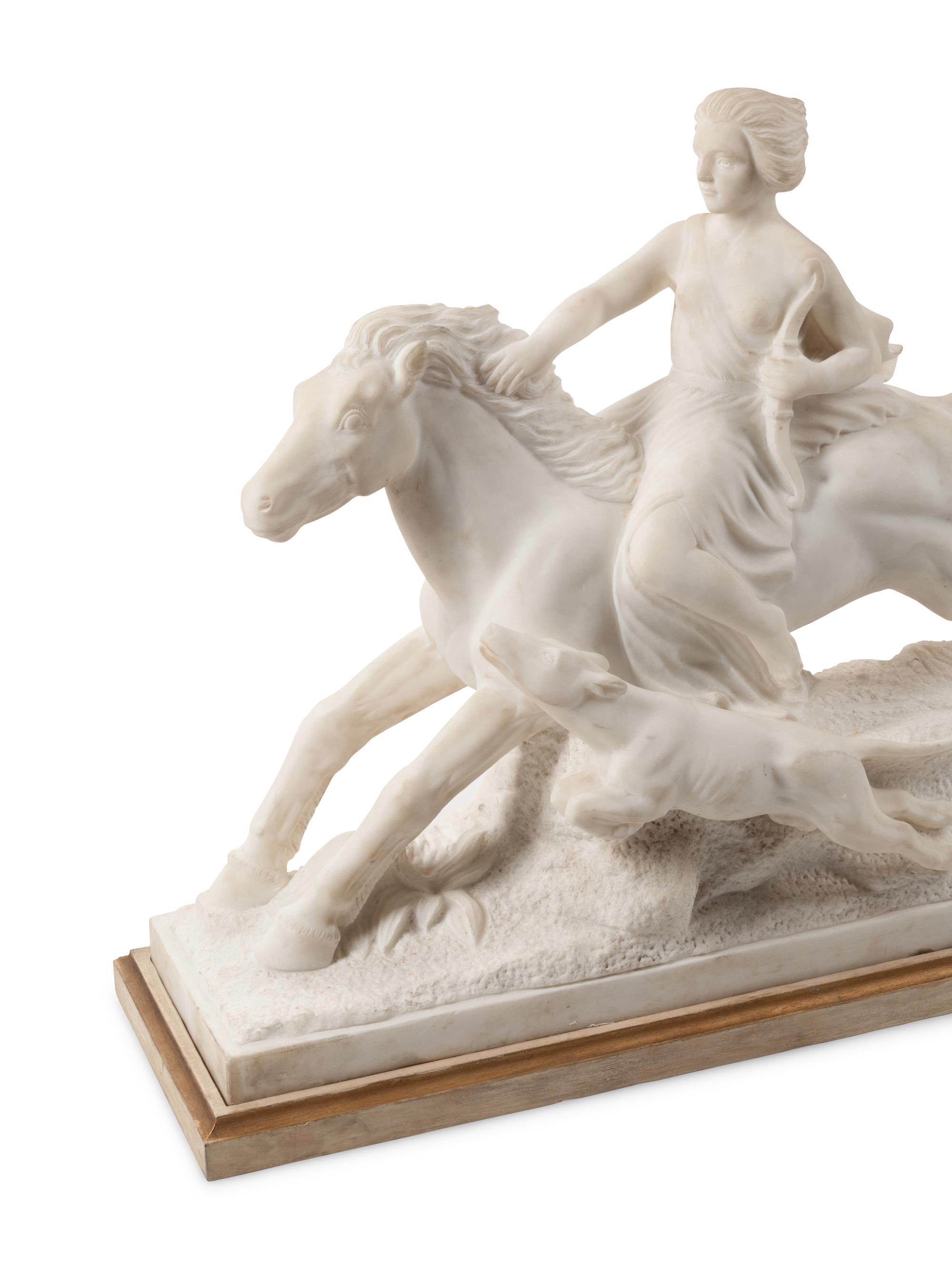 A Continental Marble Figural Group