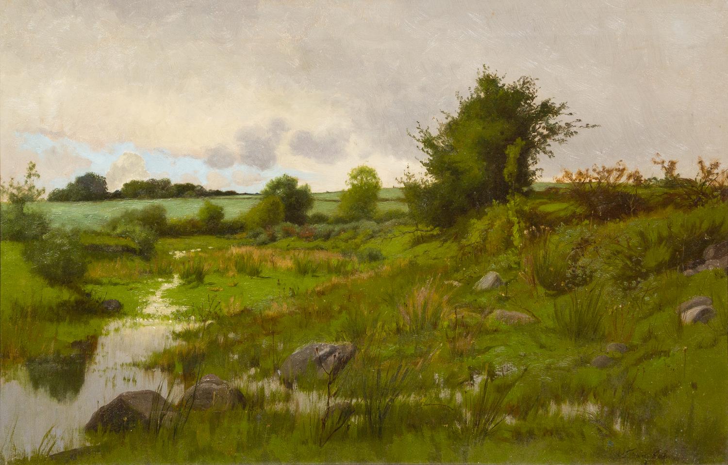 Charles Harry (Henry) Eaton, (American, 1850-1901), Untitled (Verdant Landscape)