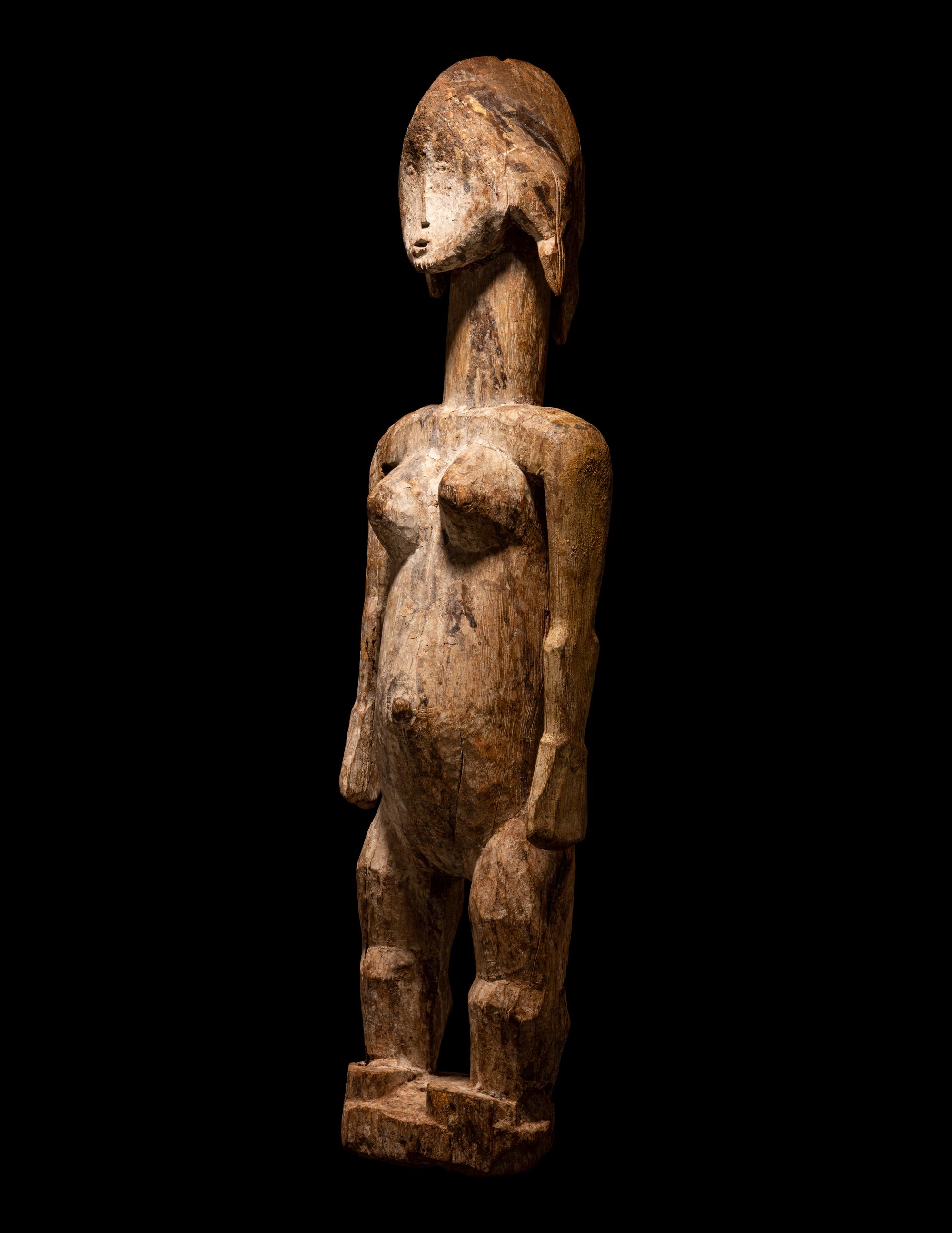 A Mumuye Wood Female Figure