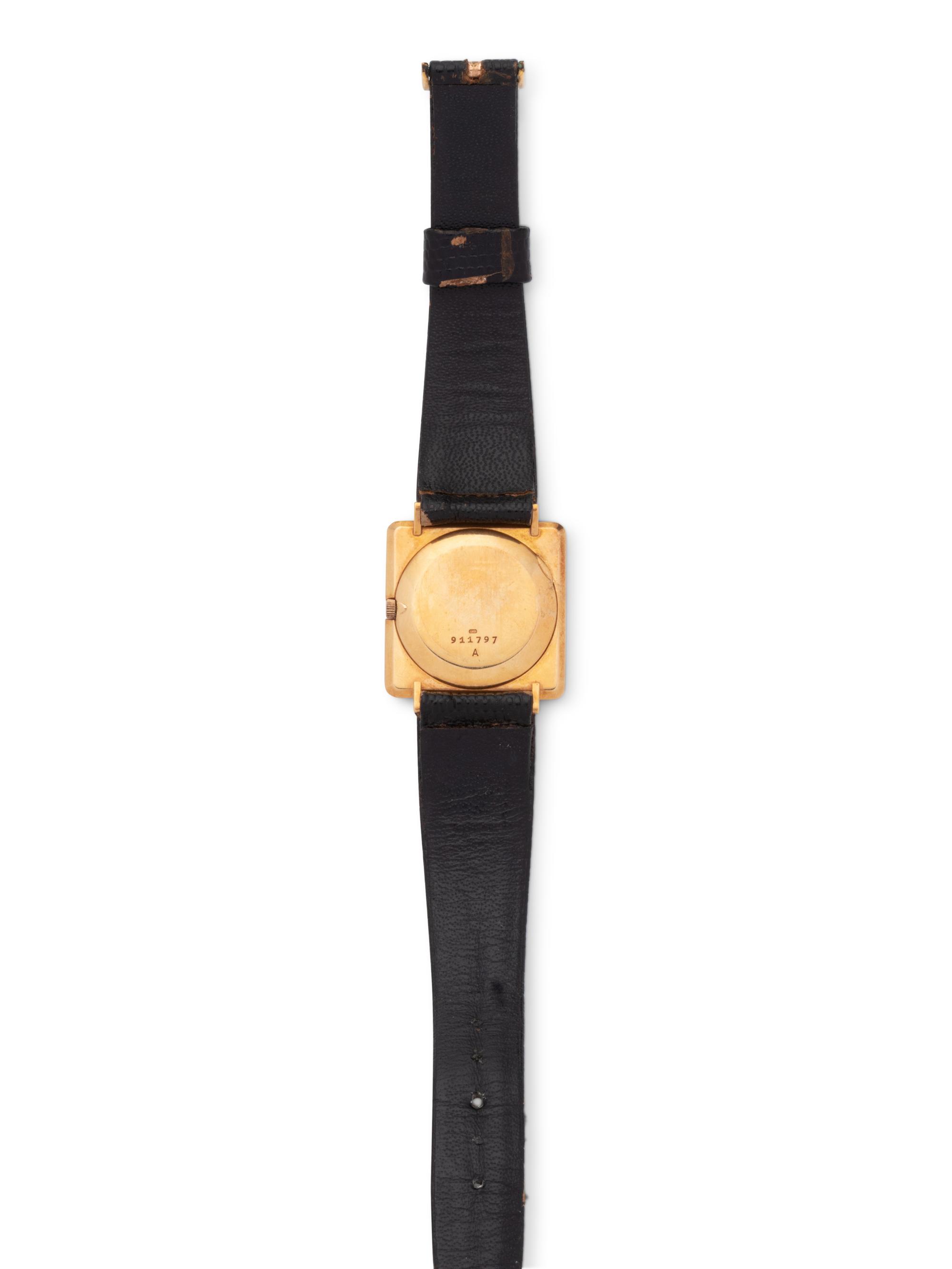 JAEGER-LeCOULTRE, VINTAGE, 18K YELLOW GOLD WRISTWATCH