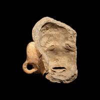 A Veracruz Terracotta Fragment of a Male Head