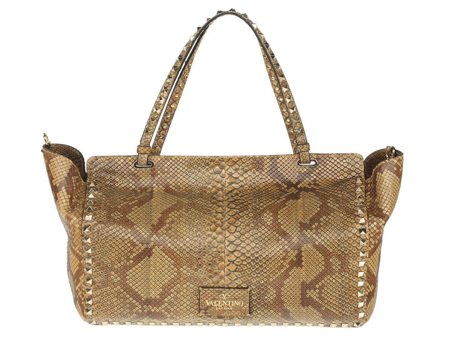 Valentino Snakeskin Tote