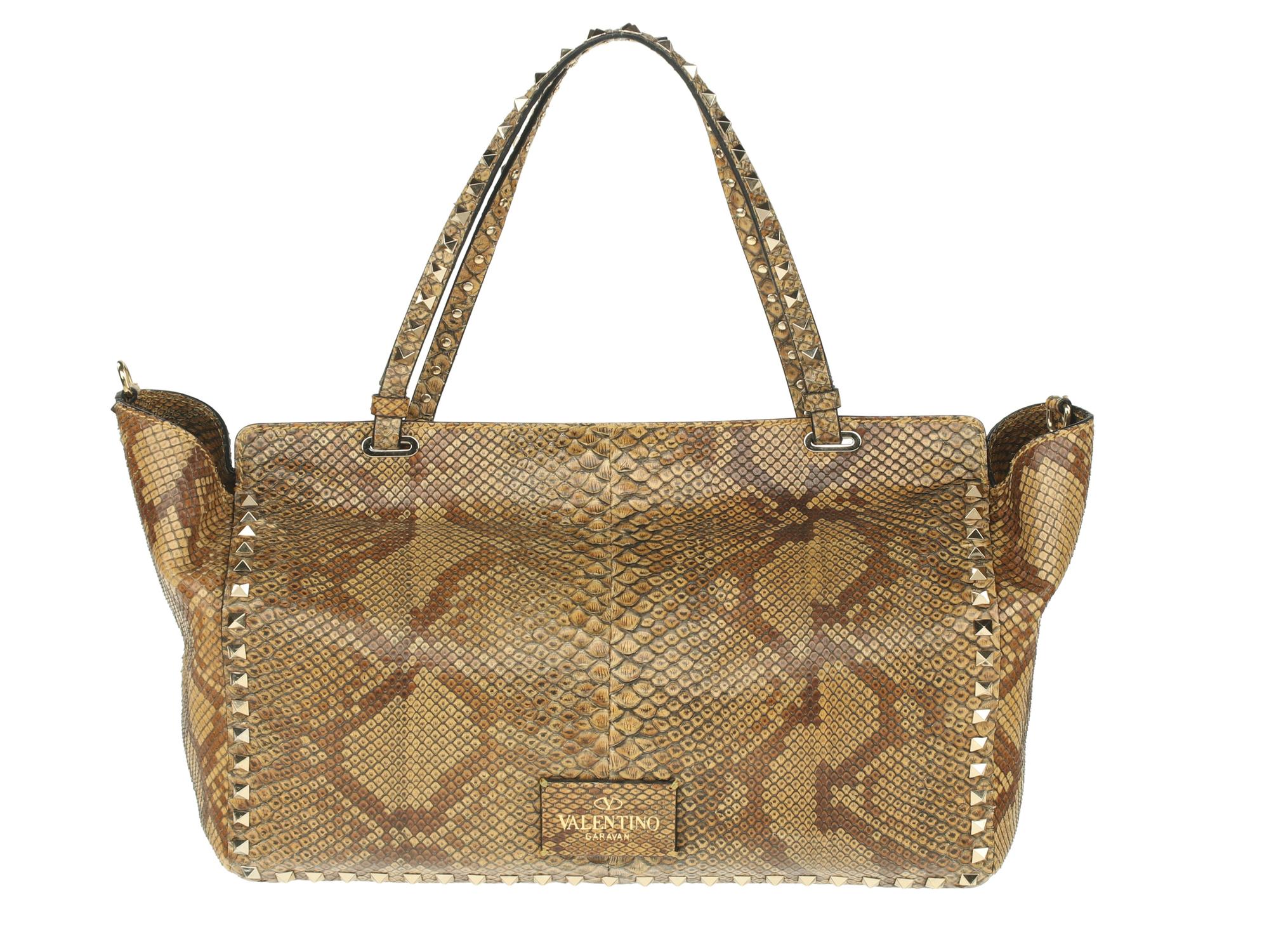 Valentino Snakeskin Tote