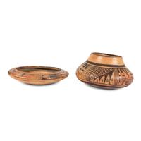 Hopi Pottery Bowl AND Large Ashtray