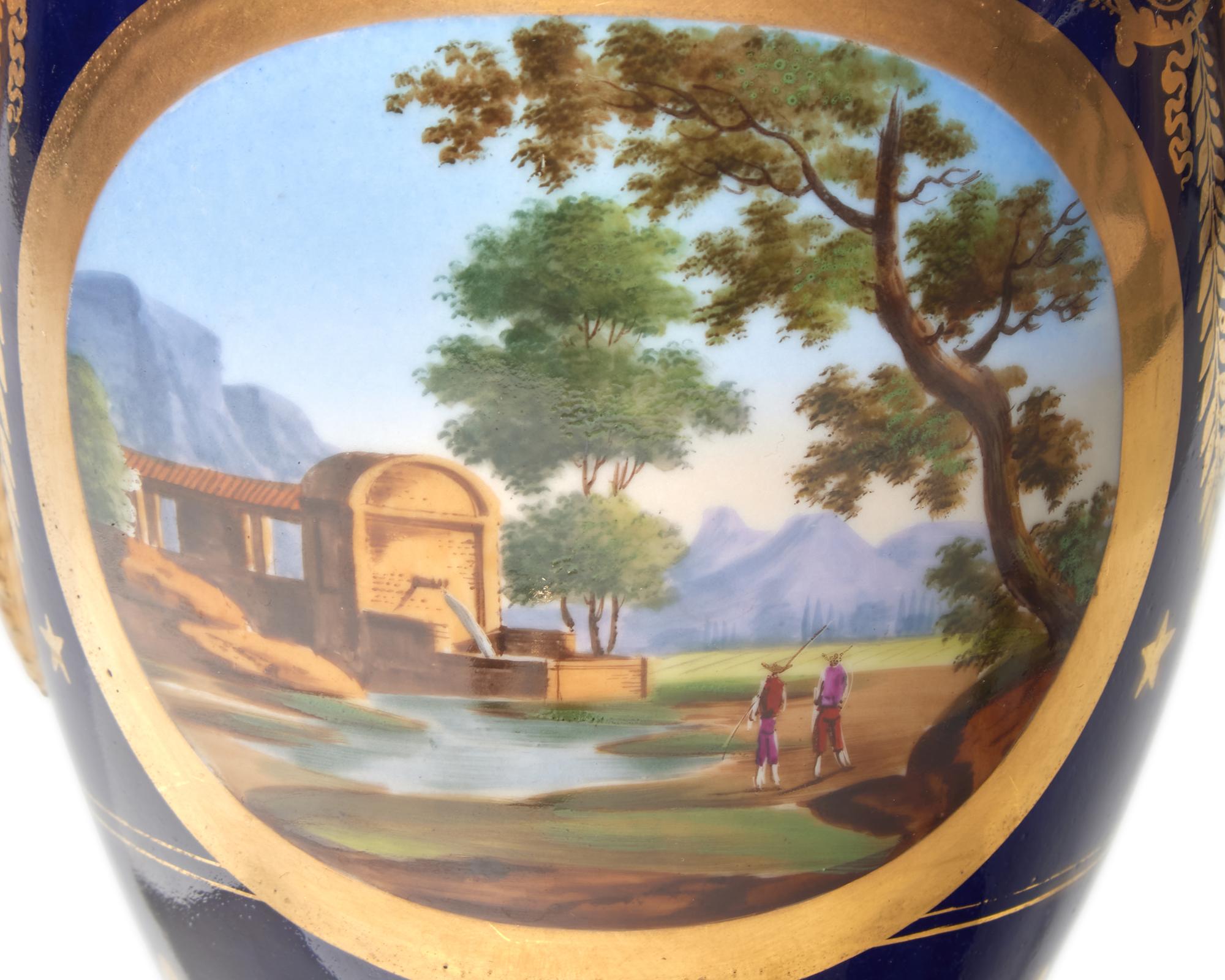 A Russian eighteen-piece enamel-decorated porcelain tea and coffee service, Popov Manufactory (1811-1875), circa 1825