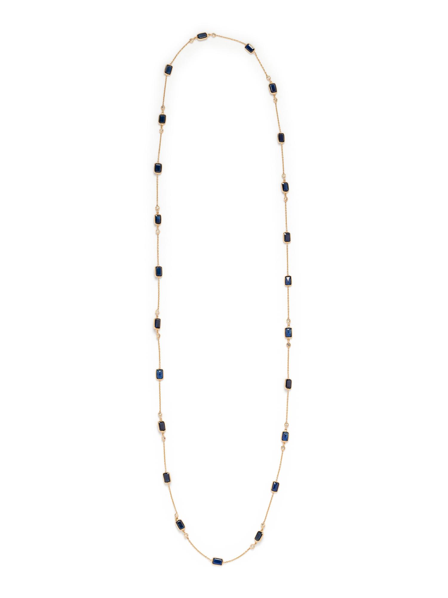 SAPPHIRE AND DIAMOND NECKLACE