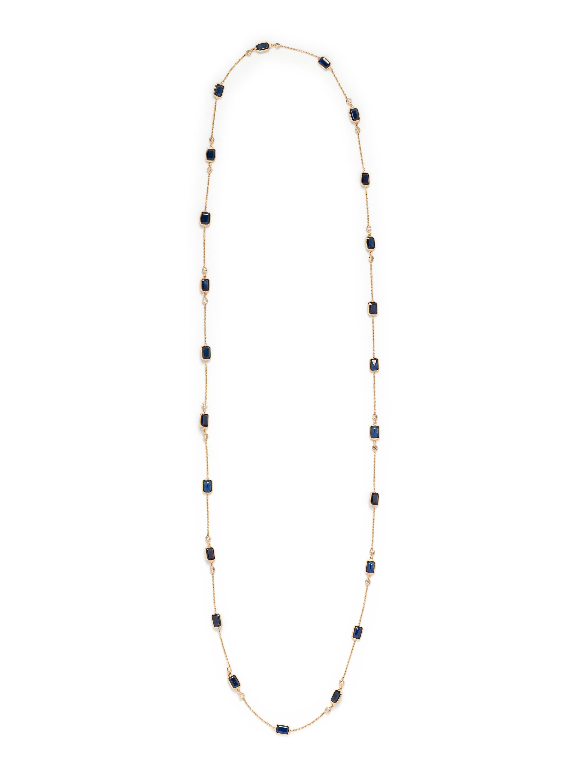 SAPPHIRE AND DIAMOND NECKLACE