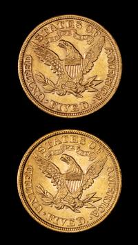 Two United States 1900 Liberty Head $5 Gold Coins