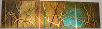Ms. Richmond, (CIRCA 1980s), Orange Triptych