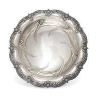 A Tiffany & Co. Silver Chrysanthemum Punch Bowl