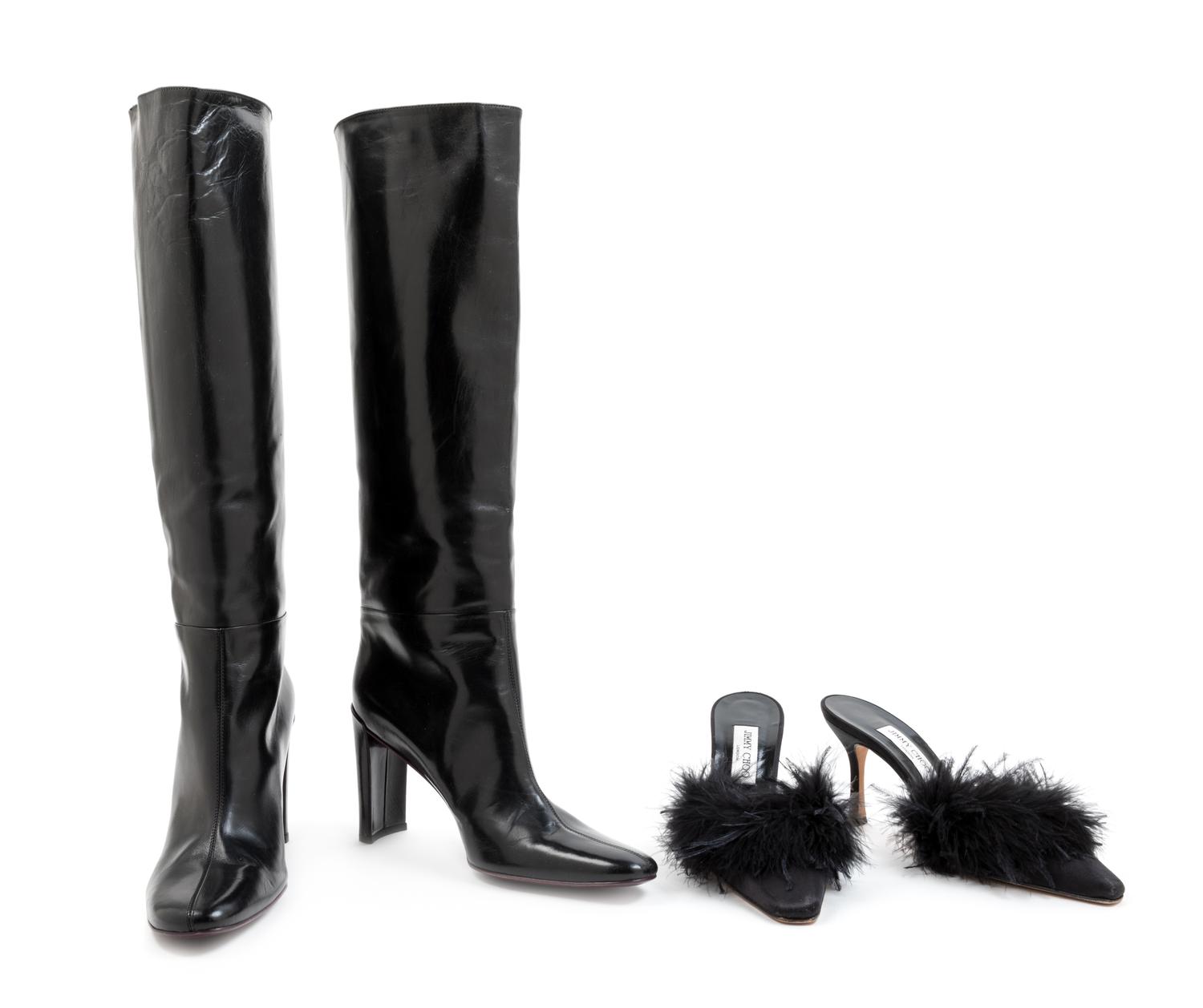 Jimmy Choo Mules and DKNY Boots, 1990-2000s