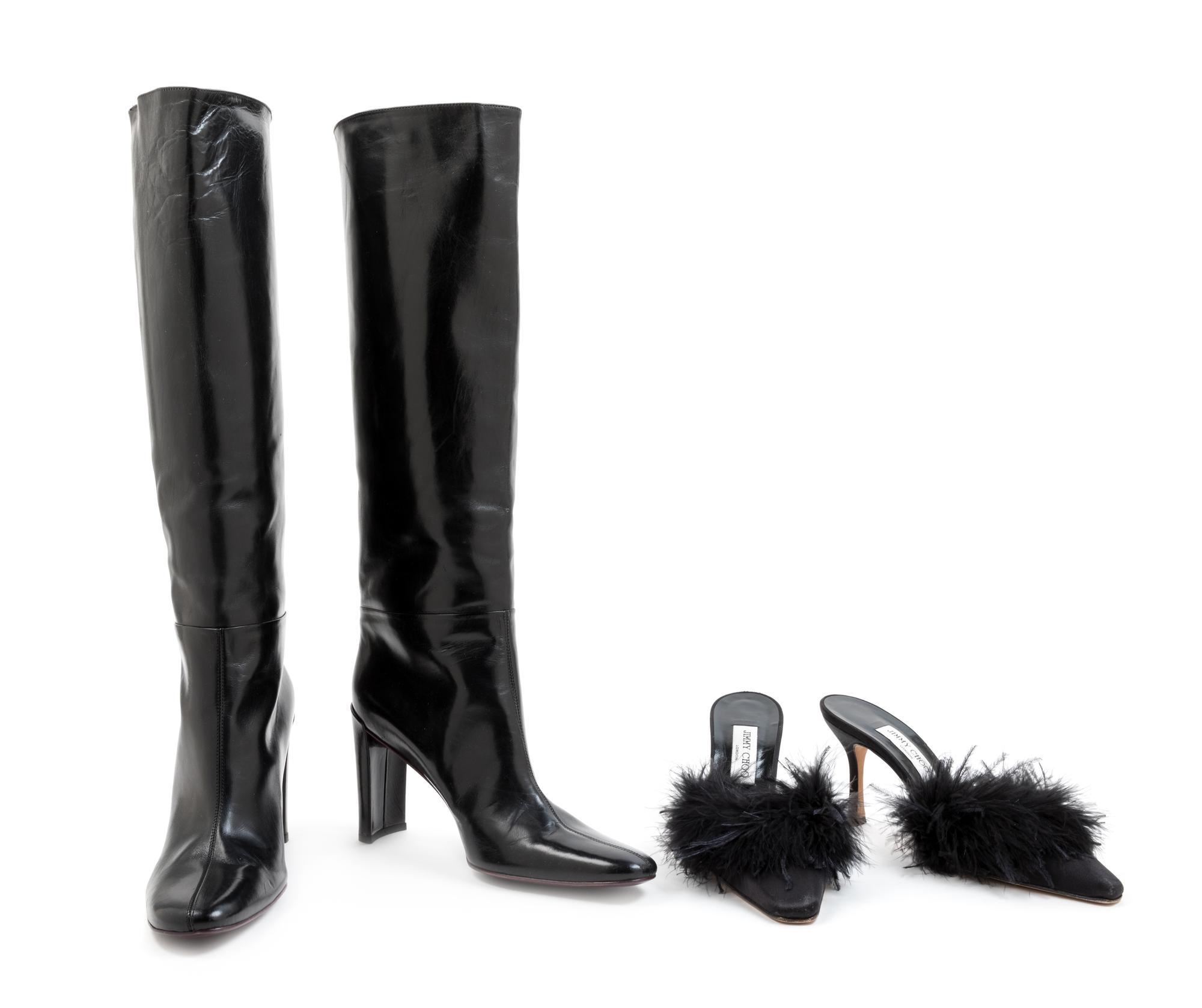Jimmy Choo Mules and DKNY Boots, 1990-2000s