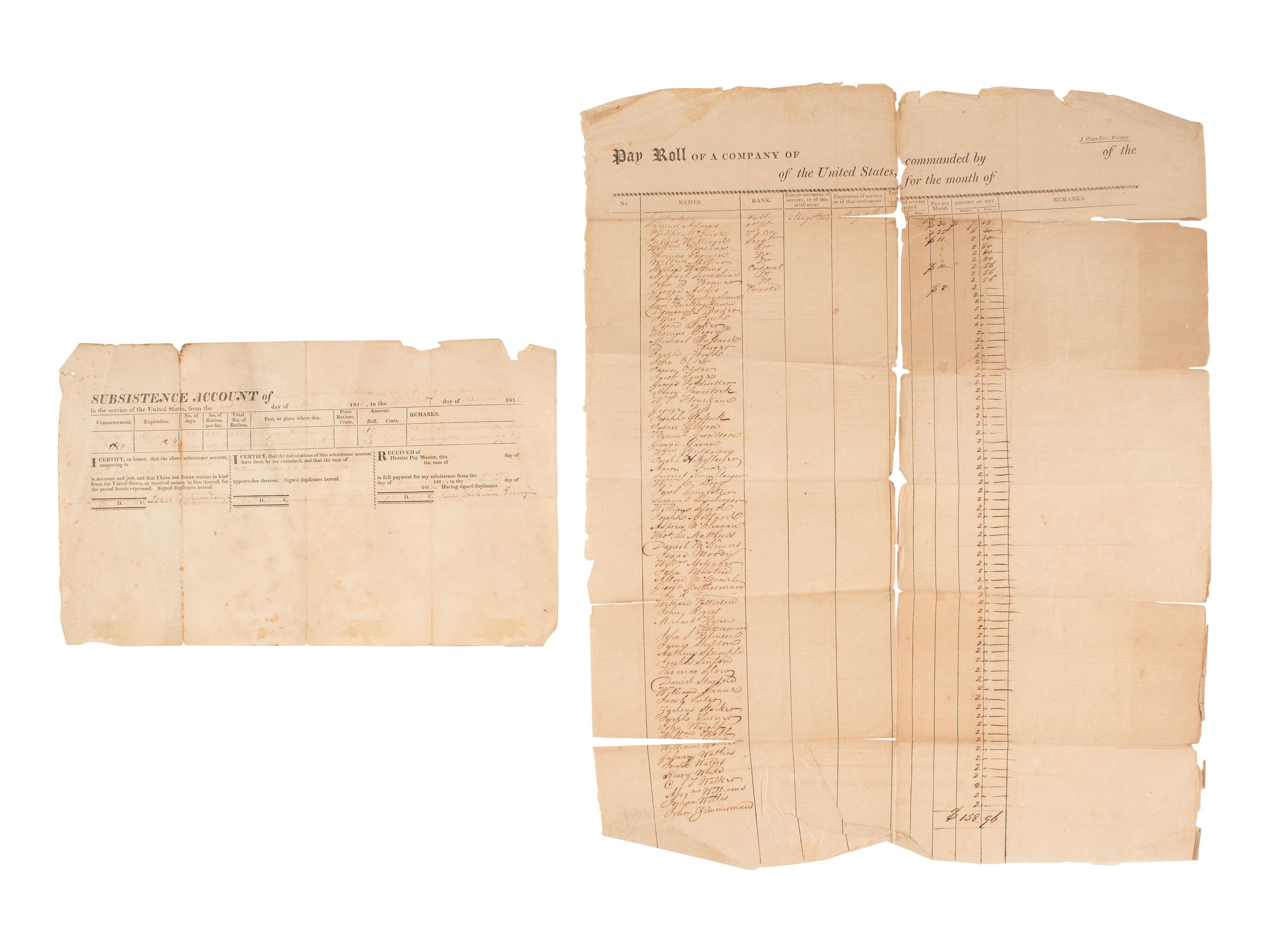[AMERICANA]. Letters, documents, and ephemera, from the Estate of Carroll J. Delery III.