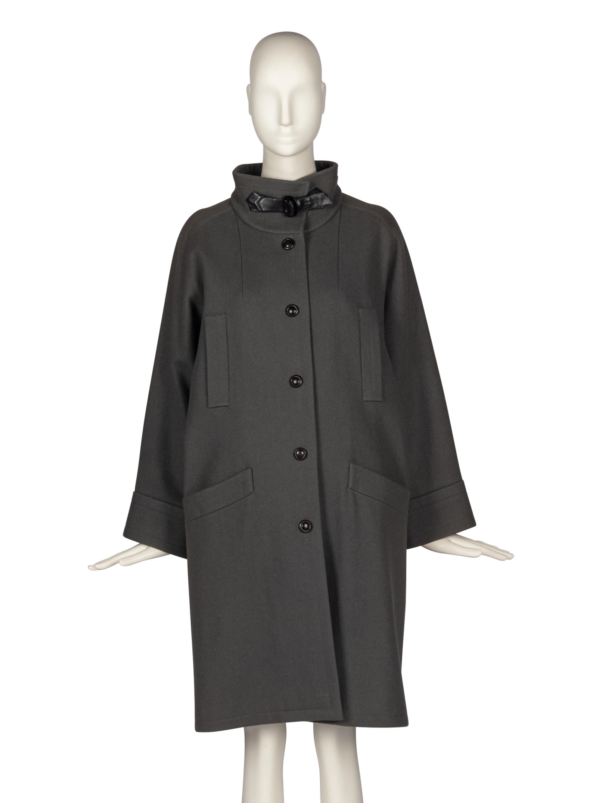 Pierre Cardin Grey Wool Coat