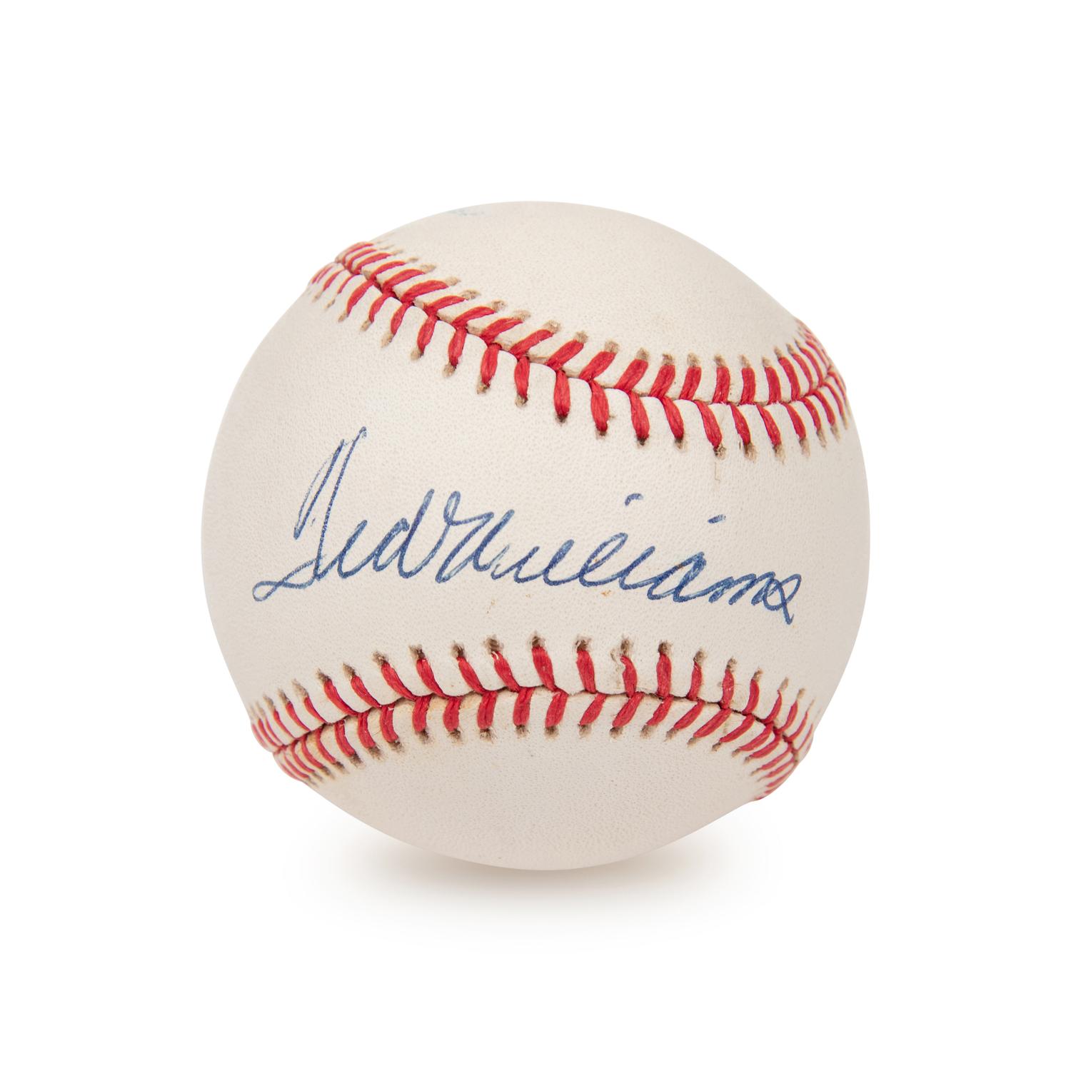 A Ted Williams Single Signed Autograph Baseball (JSA)
