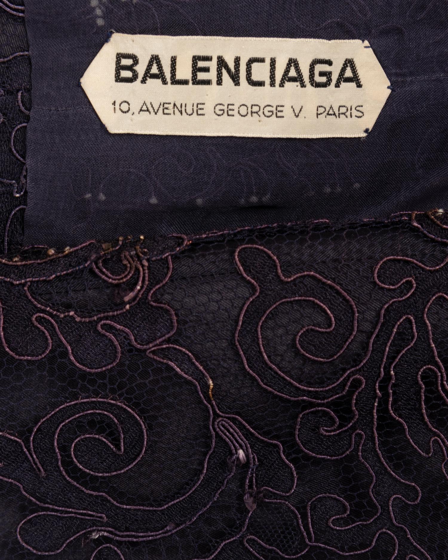 Balenciaga Haute Couture Three-Piece Lace Ensemble, 1960s
