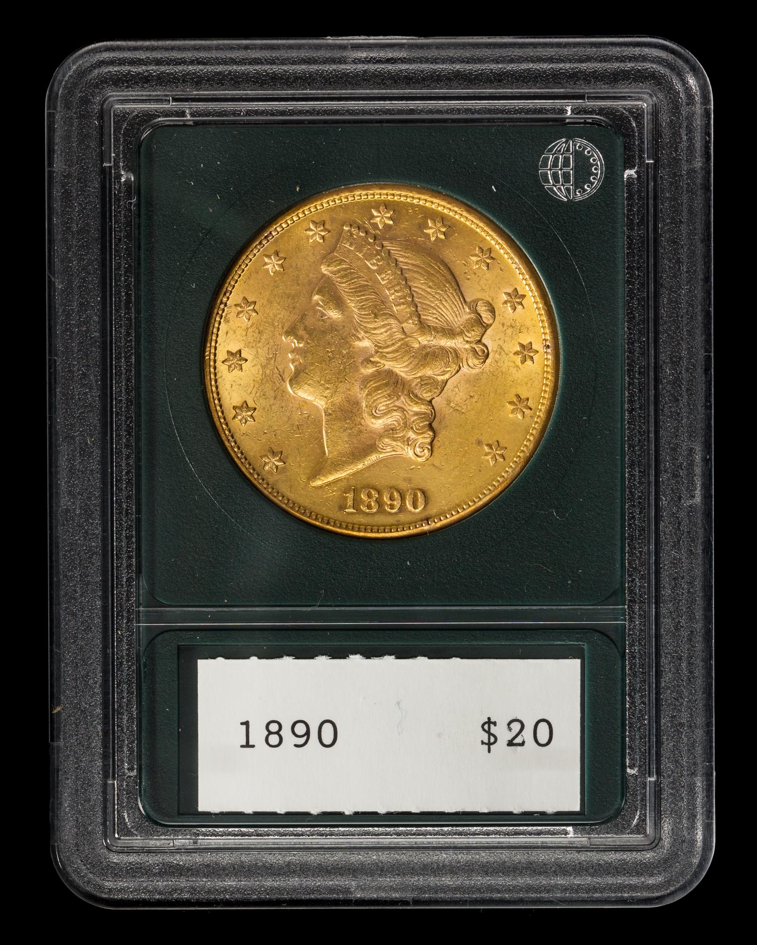 A United States 1890 Liberty Head $20 Gold Coin