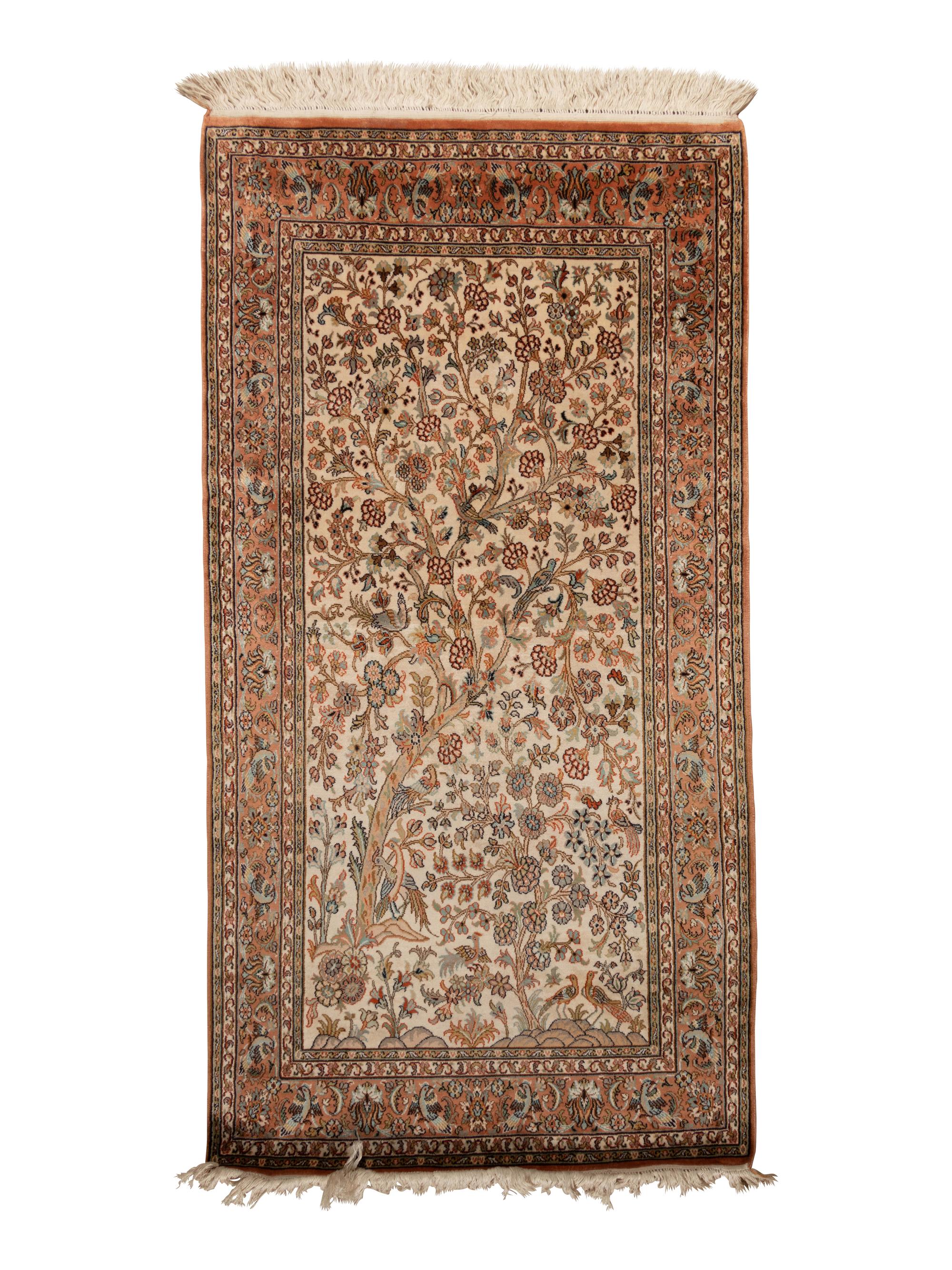An Indian Silk "Tree of Life" Rug
