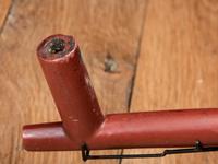 Sioux Carved and Painted Pipe Stem, with Catlinite Bowl